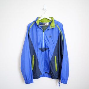 Nike Men's Vintage 90s Green and Blue Jacket Windbreaker Size Large